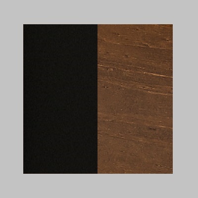 Dark Pecan and Black